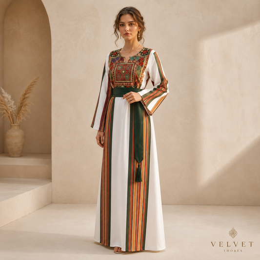 Emerald Ivory Heritage Thobe