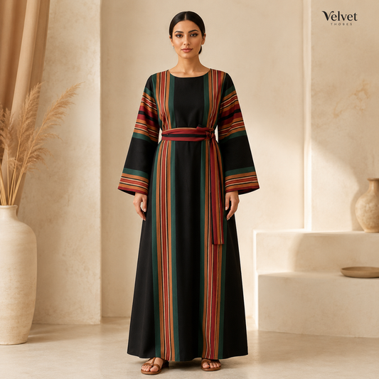 Midnight Heritage Stripe Thobe