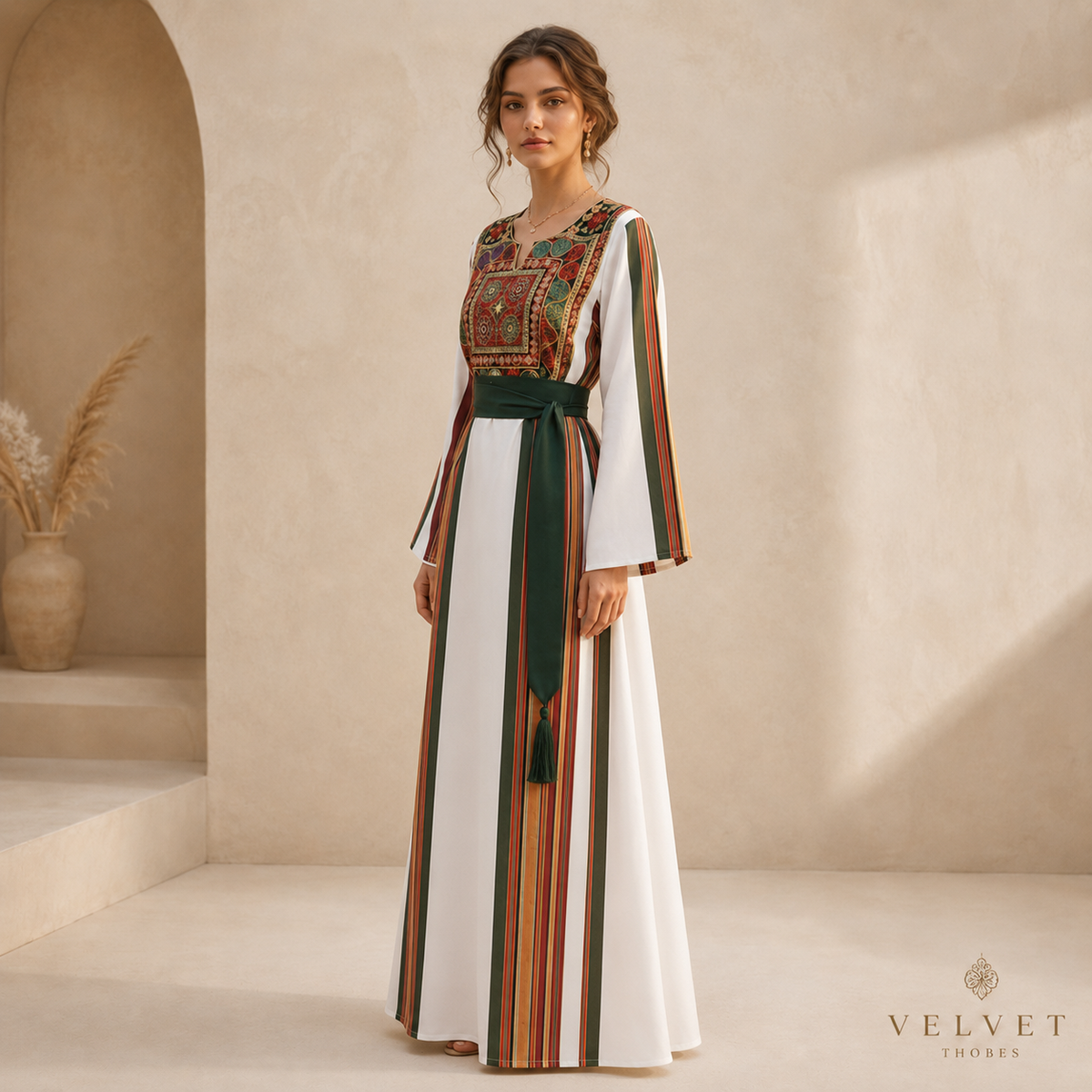 Emerald Ivory Heritage Thobe