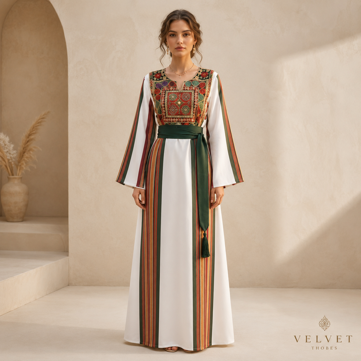 Emerald Ivory Heritage Thobe