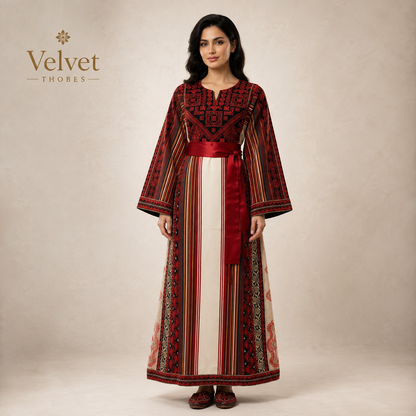 Crimson Heritage Elegance Thobe