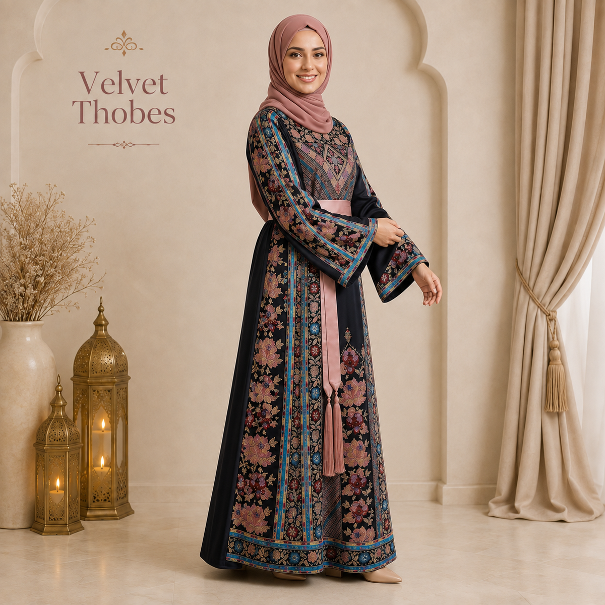 Midnight Rose Heritage Thobe