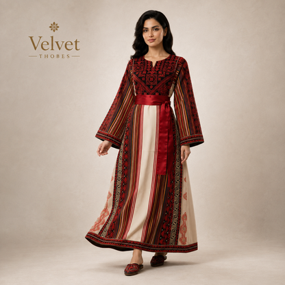 Crimson Heritage Elegance Thobe