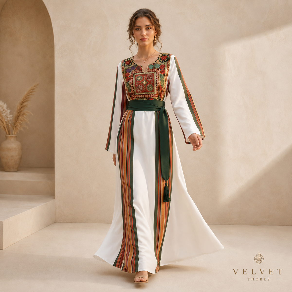 Emerald Ivory Heritage Thobe