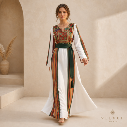 Emerald Ivory Heritage Thobe